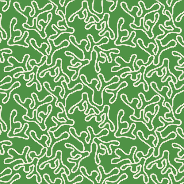 HOPE IS CORAL FABRIC - GREEN