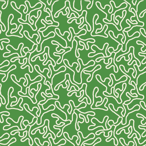 HOPE IS CORAL FABRIC - GREEN