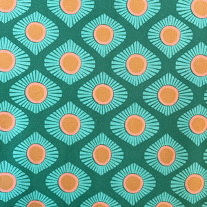 MOROCCAN CIRCUS FABRIC - GREEN & PEACH