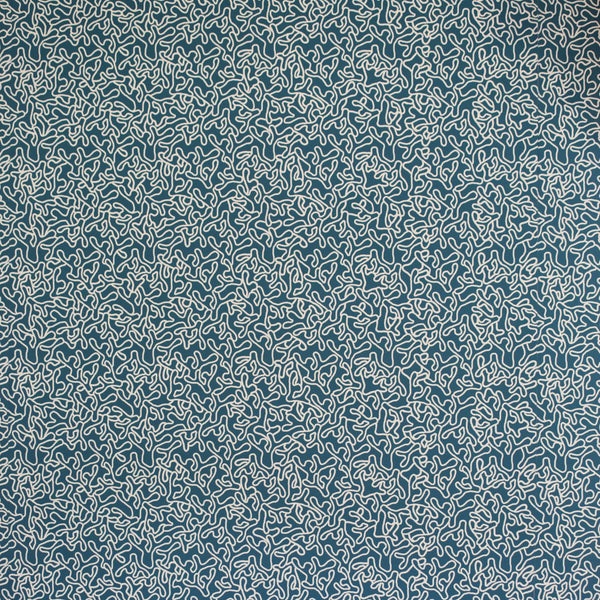 HOPE IS  CORAL - TEAL / CREAM WALLPAPER
