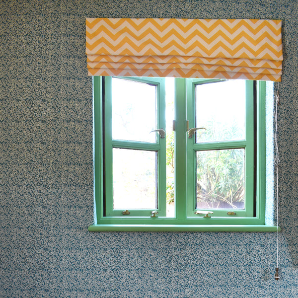 HOPE IS  CORAL - TEAL / CREAM WALLPAPER