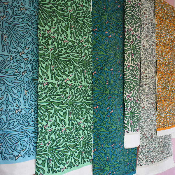 HOPE IS BLOOMING FABRIC - LIGHT BLUE