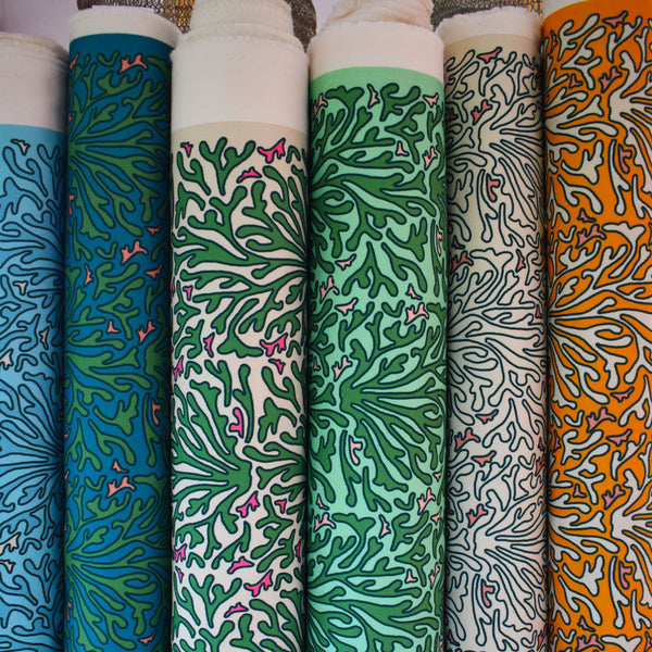 HOPE IS BLOOMING FABRIC - MUSTARD