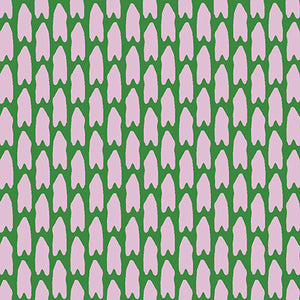 SHOOTING STARS GREEN FABRIC