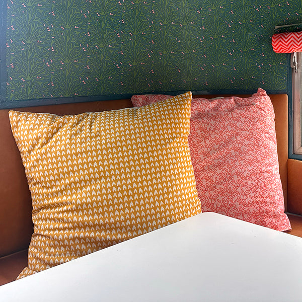 UPSIDE DOWN LOVE - MUSTARD FABRIC