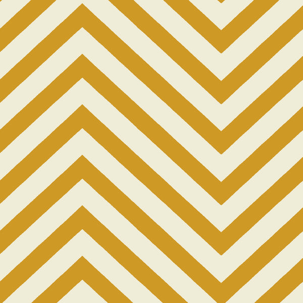 CHEVRONS - MUSTARD / CREAM FABRIC
