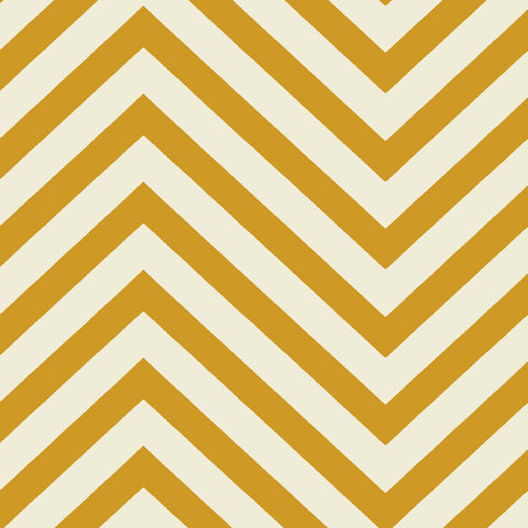 CHEVRONS - MUSTARD / CREAM FABRIC
