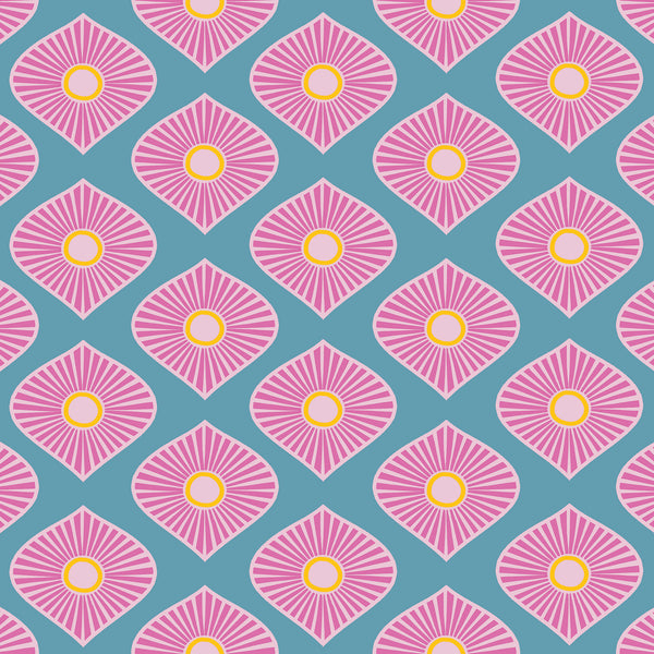 CIRCUS IN MOROCCO MUDDY BLUE XL WALLPAPER