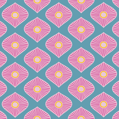 MOROCCAN CIRCUS XL WALLPAPER - MID BLUE