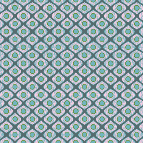 MOROCCAN CIRCUS WALLPAPER - DARK BLUE