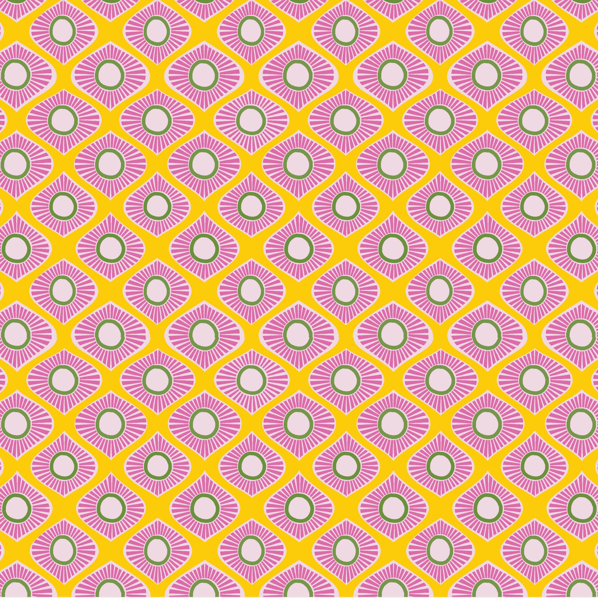 MOROCCAN CIRCUS WALLPAPER - YELLOW
