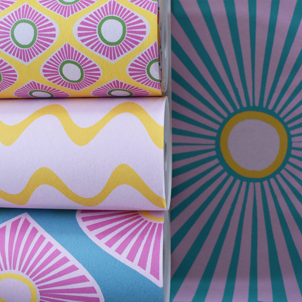 CIRCUS IN MOROCCO MUDDY BLUE XL WALLPAPER