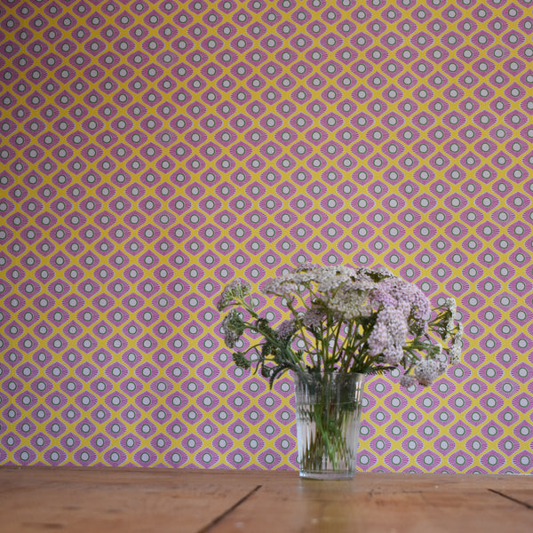 MOROCCAN CIRCUS WALLPAPER - YELLOW
