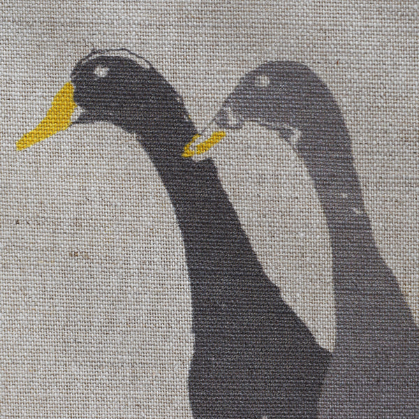 RUNNER DUCKS GREY FABRIC