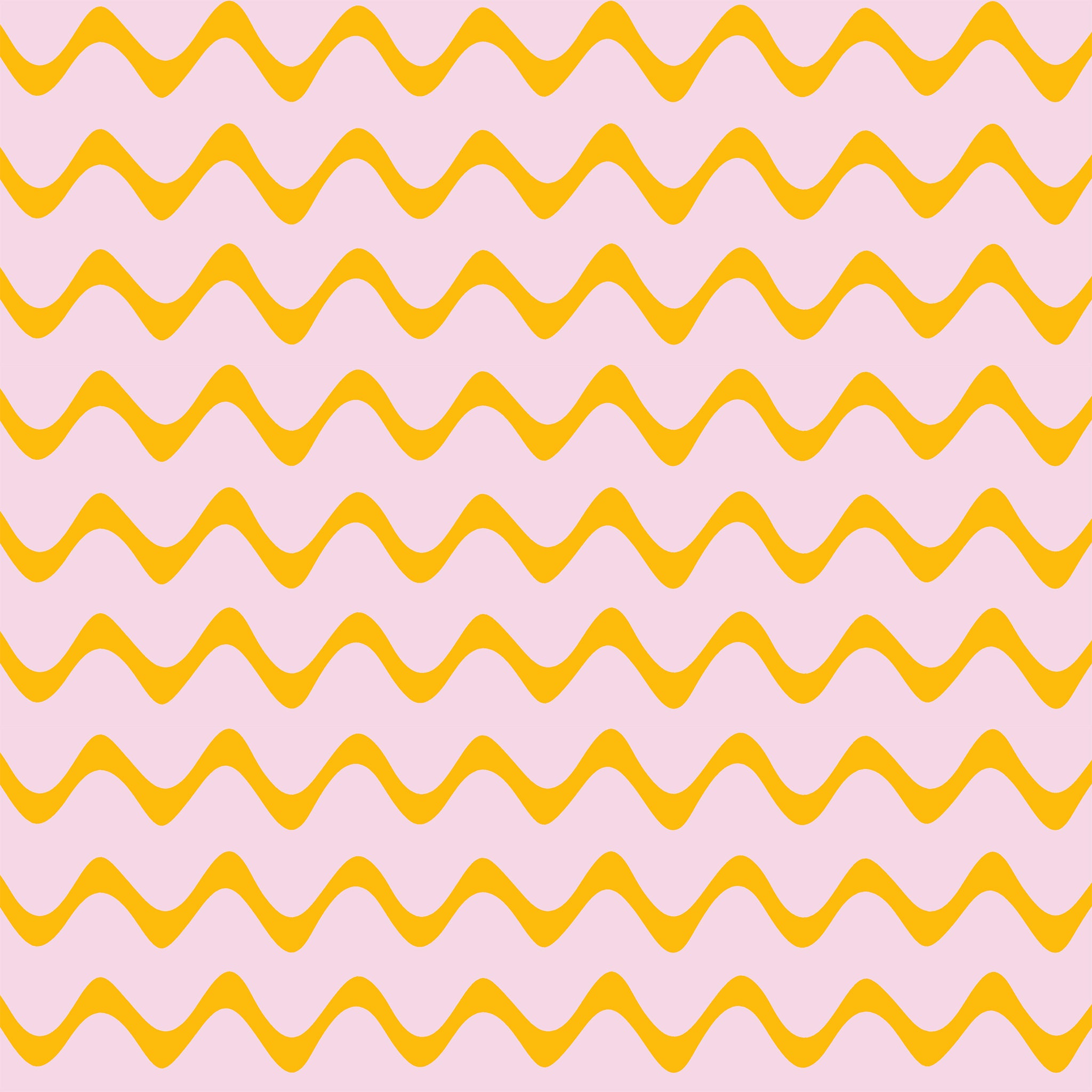 HEARTBEAT IN PINK AND YELLOW WALLPAPER