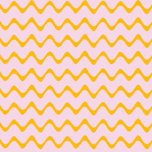 HEARTBEAT IN PINK AND YELLOW WALLPAPER