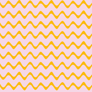 HEARTBEAT IN PINK AND YELLOW WALLPAPER