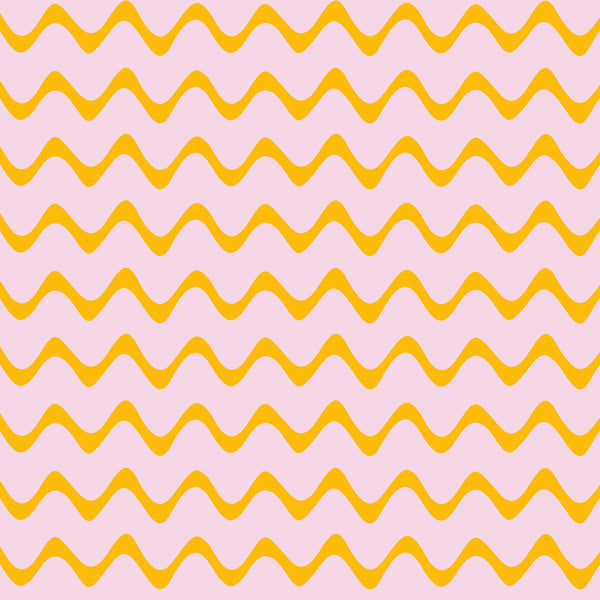 HEARTBEAT IN PINK AND YELLOW WALLPAPER