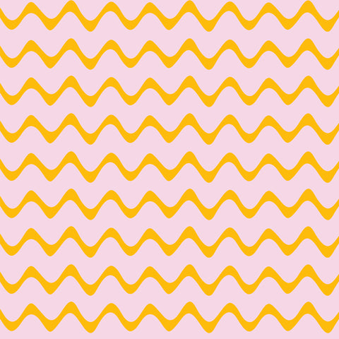 HEARTBEAT IN PINK AND YELLOW WALLPAPER