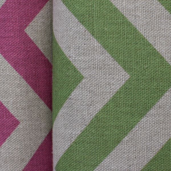 CHEVRONS GREEN FABRIC