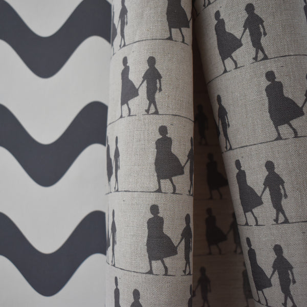 MUMBAI STREET KIDS GREY FABRIC