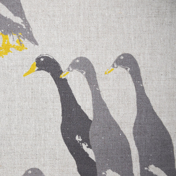 RUNNER DUCKS GREY FABRIC